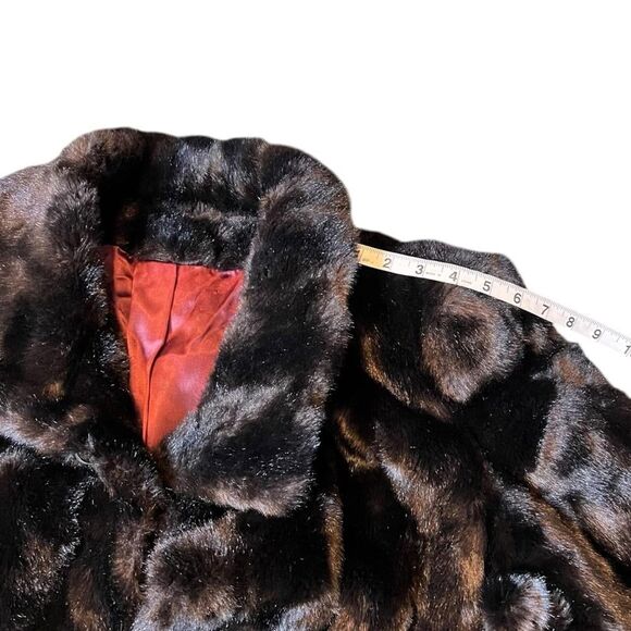 VINTAGE Tissavel of France Faux Fur Coat Mink - Picture 3 of 9
